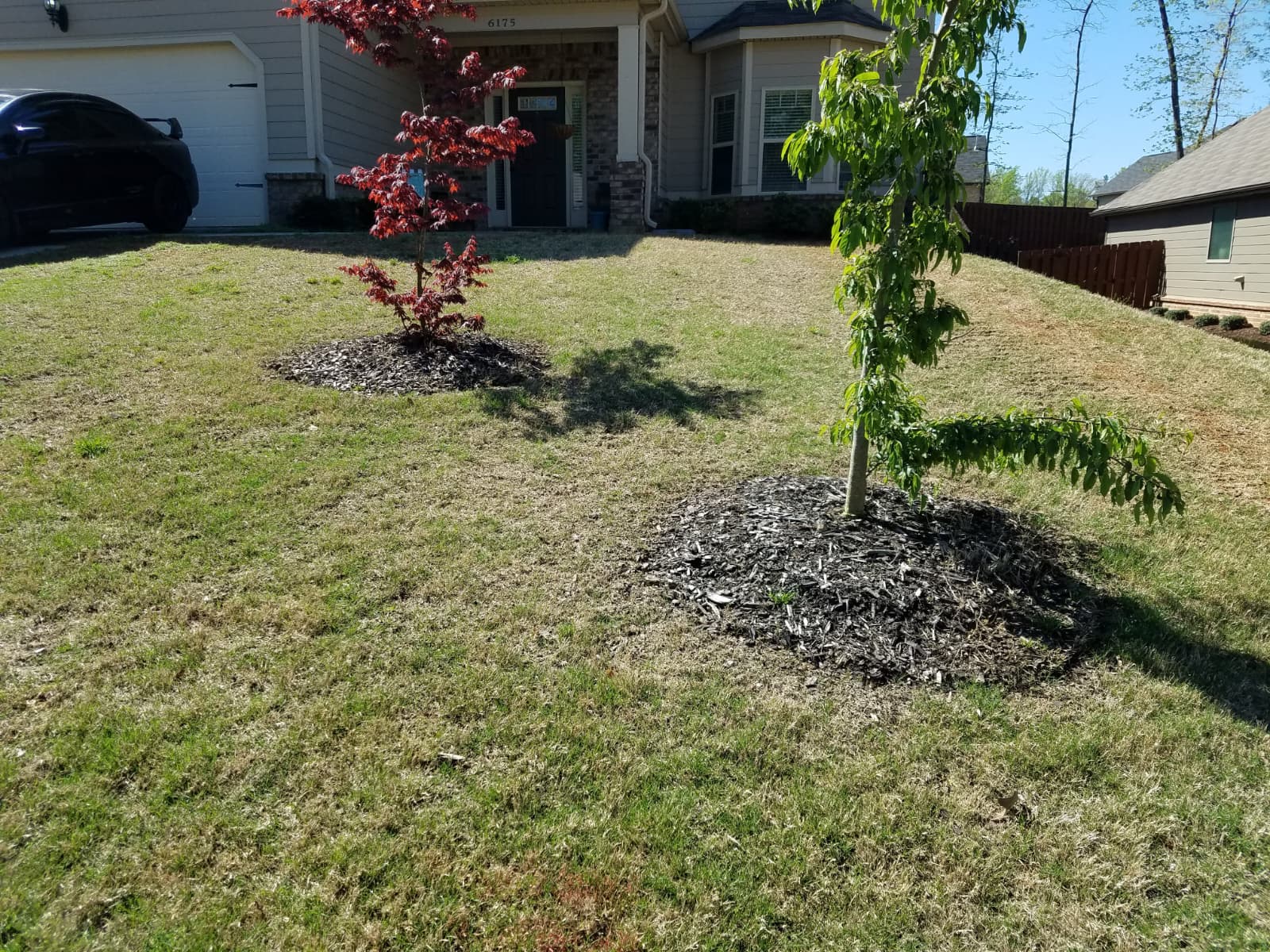 Before landscaping project 1