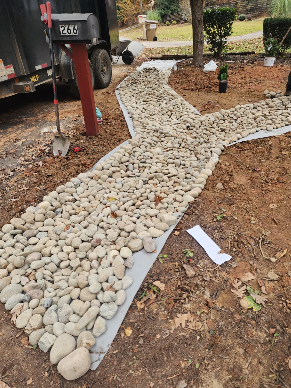 Before landscaping project 1